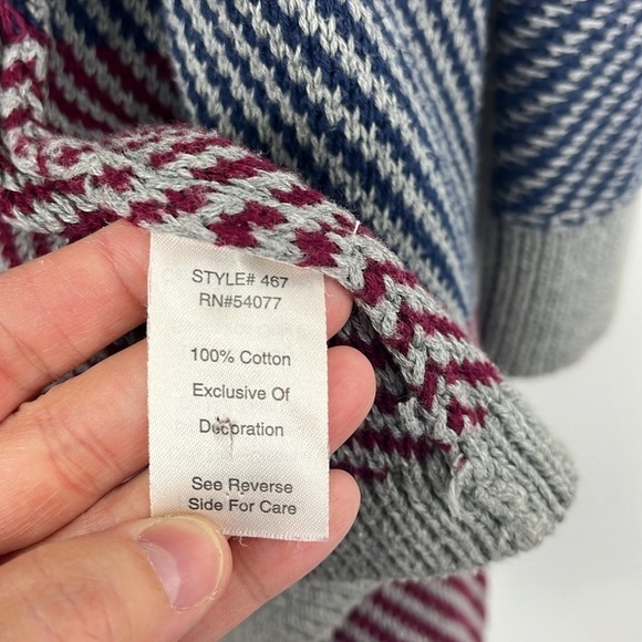 Cabi Colorblock Blanket Open Front Waterfall Cardigan Sweater Womens Size M Fall - Picture 7 of 9